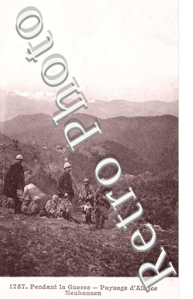 Paysage d&#039;Alsace pendant la Guerre