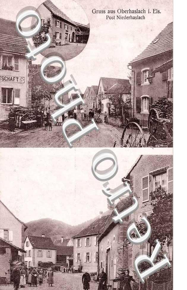 Gruss aus Oberhaslach i. Els - Post Niderhaslach