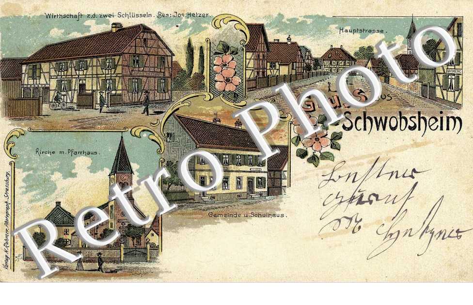 Hauptstrasse, Kirche, Gemeinde u. Schulhaus