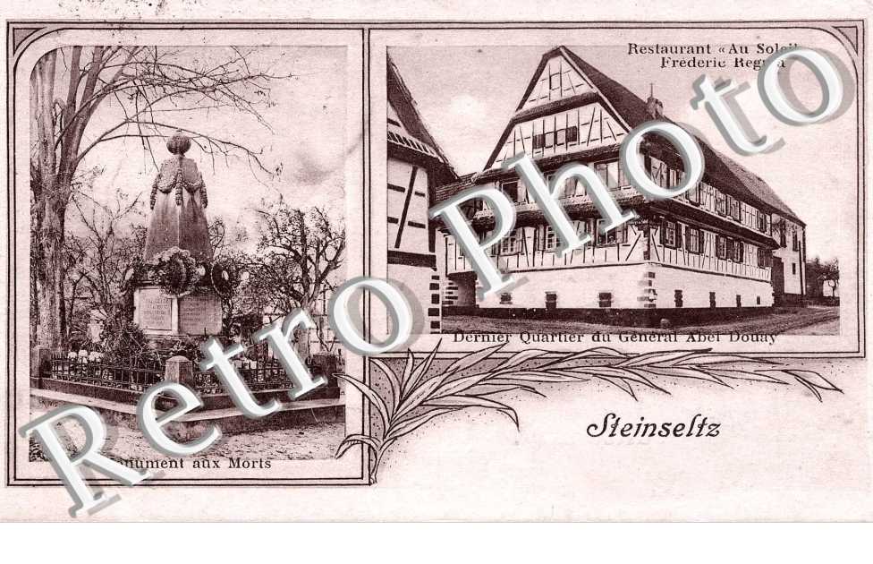Monument aux morts - Restaurant "Au Soleil" F. Regula