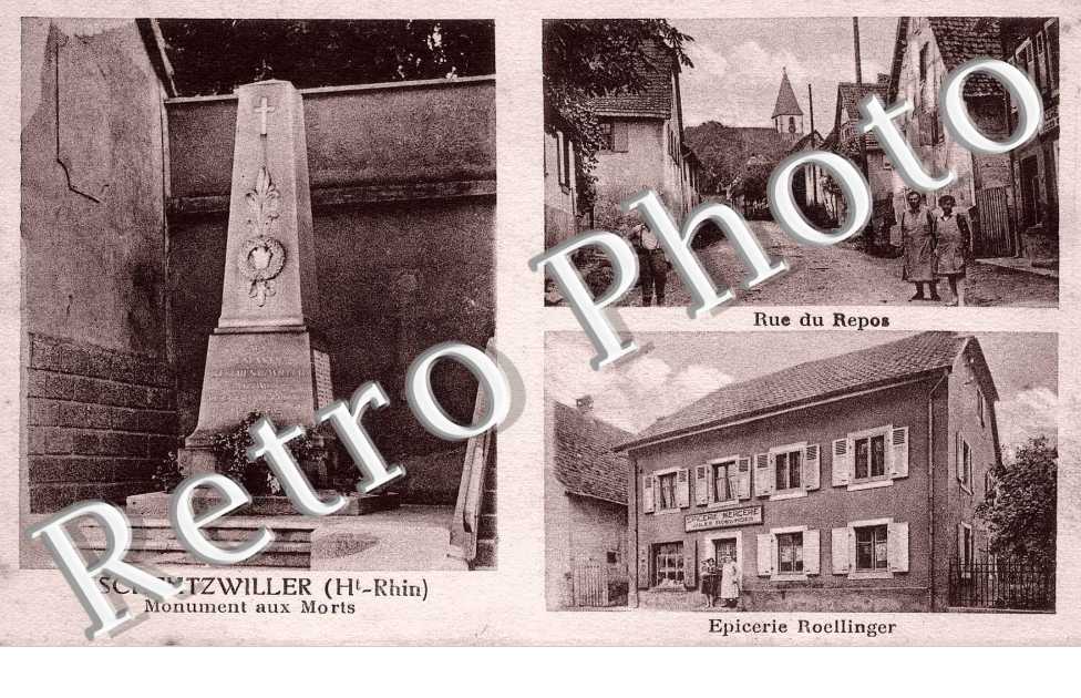 Monument aux morts Rue du Repos Epicerie Roellinger