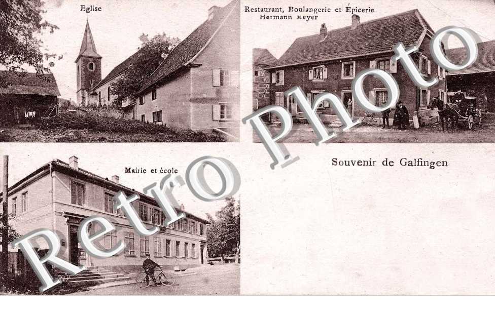 Restaurant, boulangerie et epicerie Hermann Meyer  Mairie Ecole Eglise