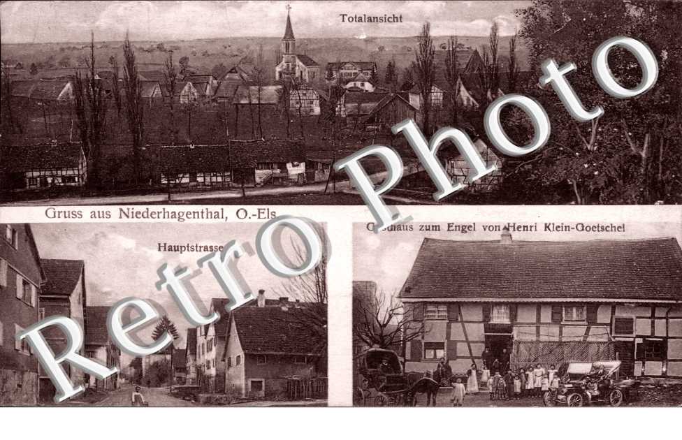 totalansicht - Hauptstrasse - Gasthaus zum Engel von Henri Klein-Goetschel
