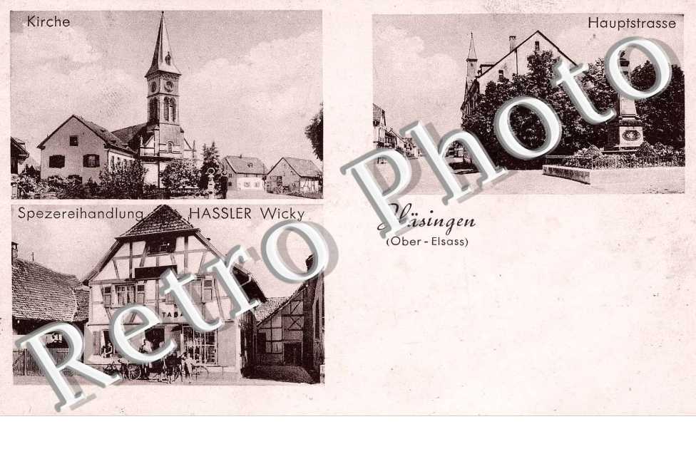 Eglise, Hauptstrasse, Spezereihandlung Hassler W.