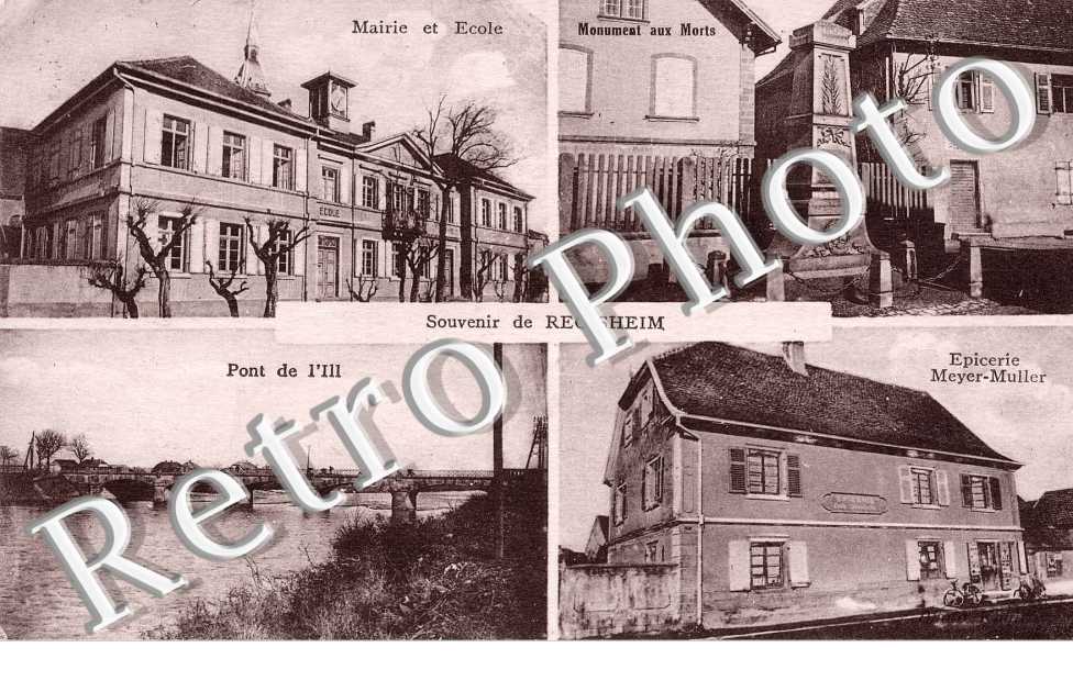mairie et ecole - Pont de l&#039;Ill - Epicerie Meyer-Muller
