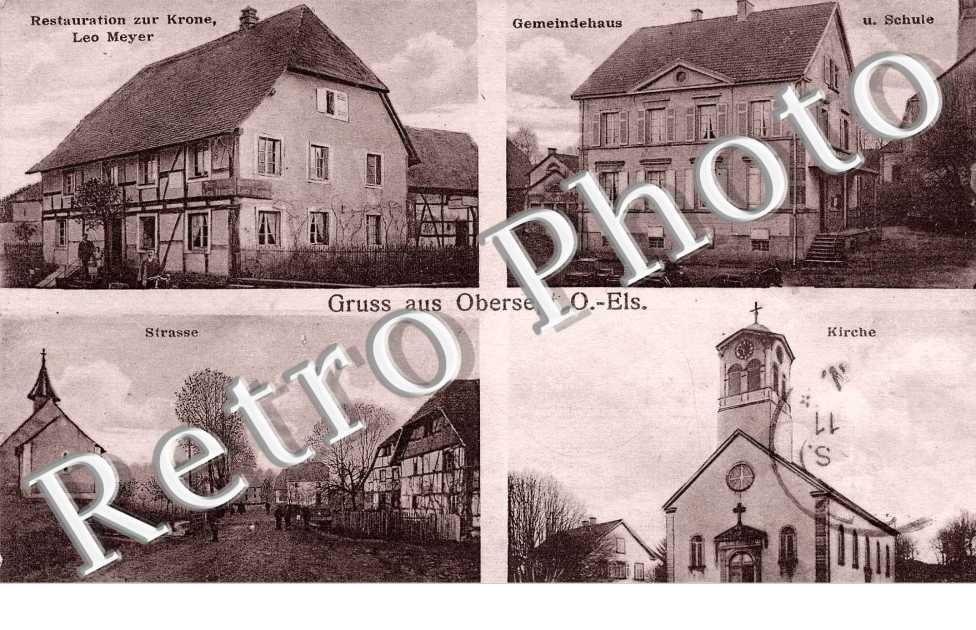 kirche, strasse, schule, restauration zur Krone, Leo Meyer