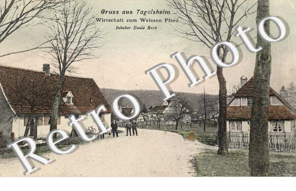Wirtschaft zum Weissen Pferd, Inhaber Emile Bach