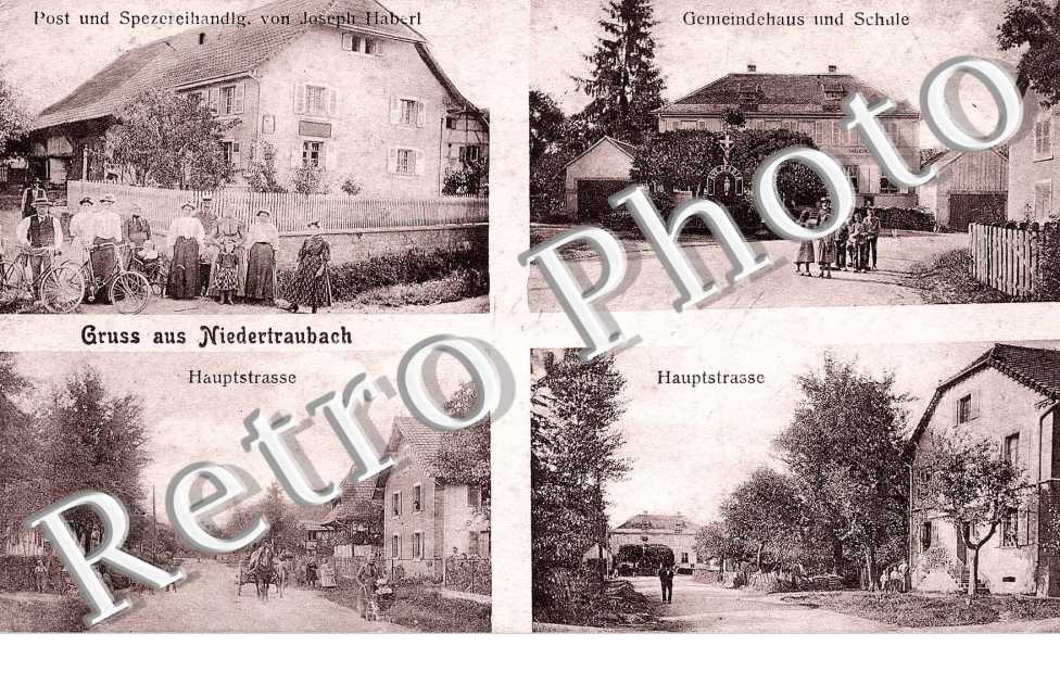 hauptstrasse, gemeindehaus und schule