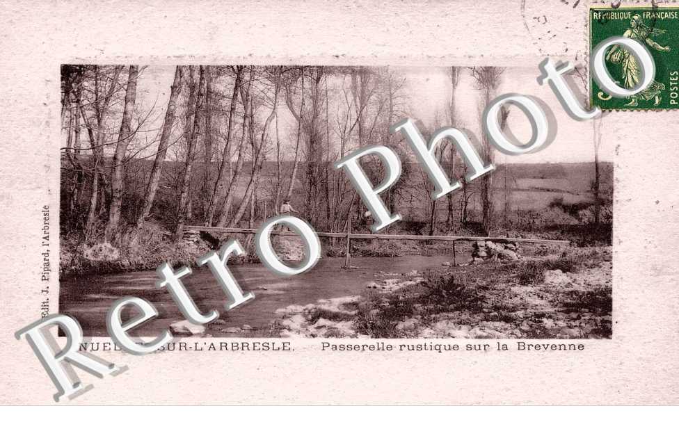 passerelle rustique sur la Brevenne