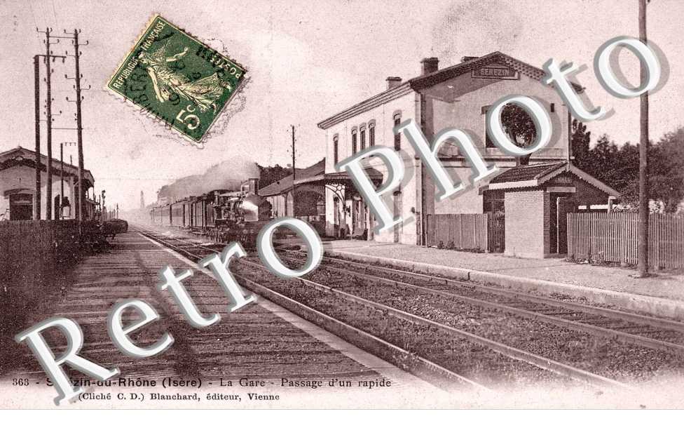 La gare - passage d'un rapide