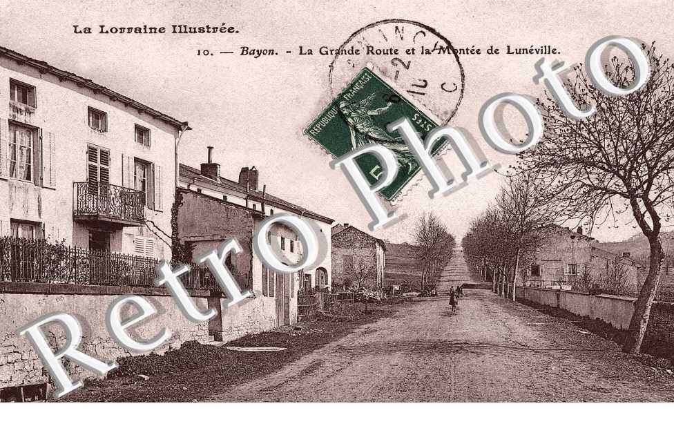 la grande route et la montee de Luneville