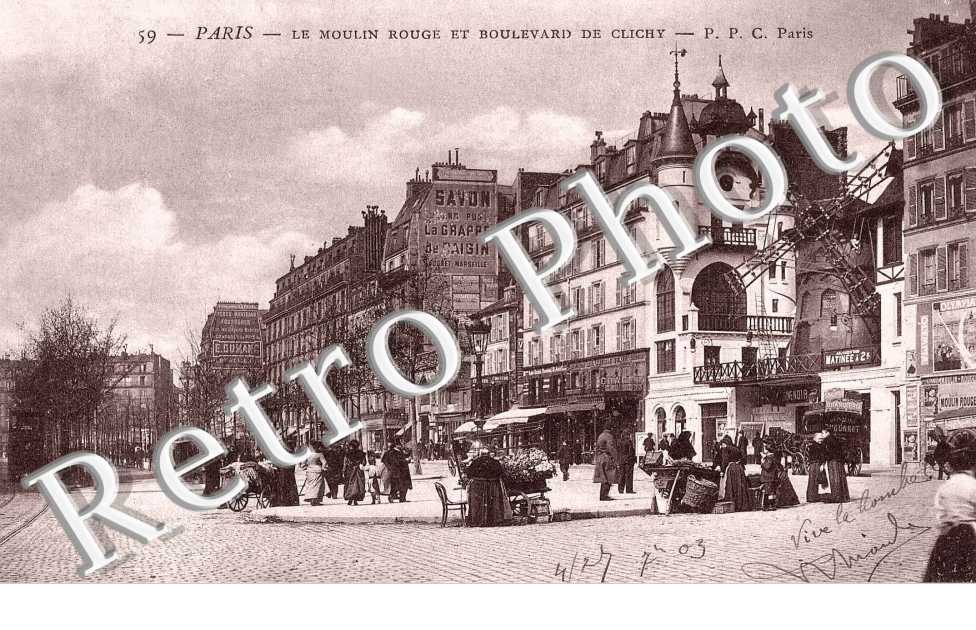 Le Moulin Rouge et Boulevard de Clichy