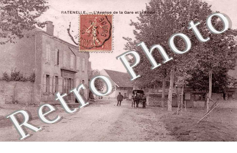 Avenue de la gare et la poste