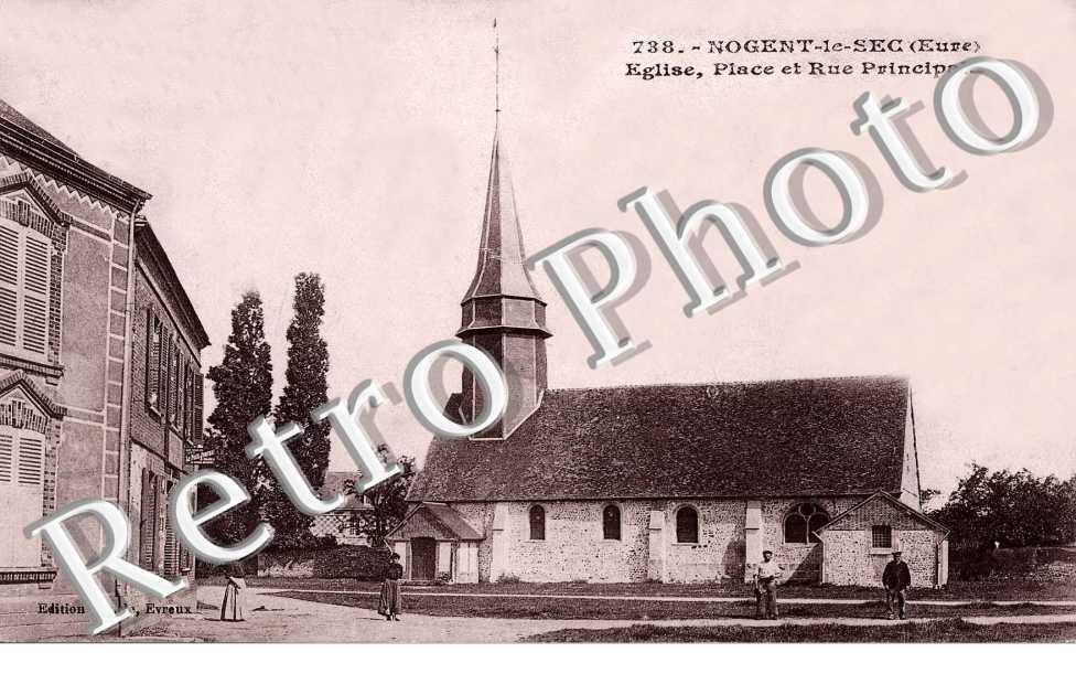 Eglise - Place et rue principale