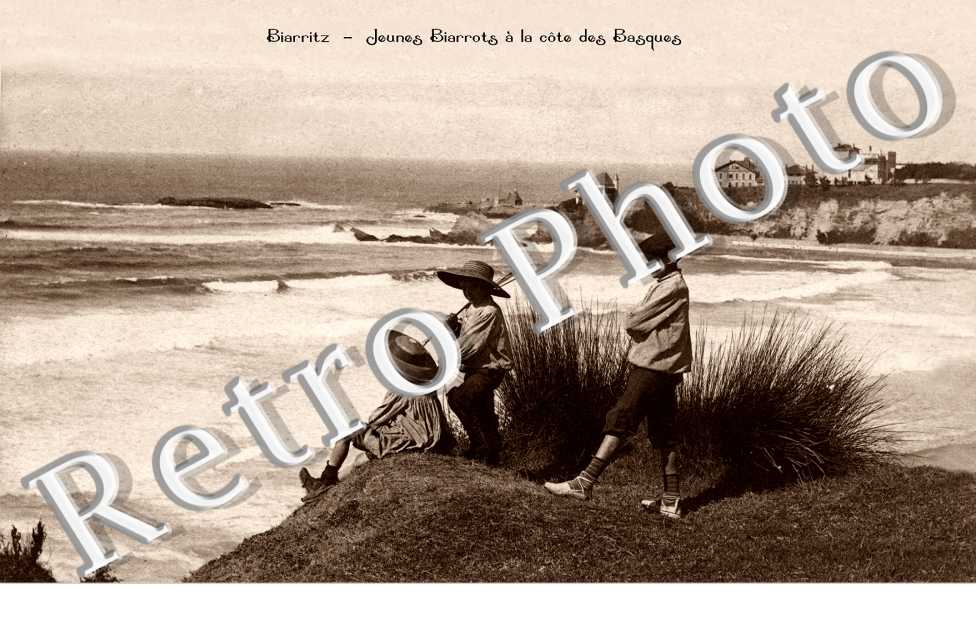 Jeunes Biarrots à la Côte des Basques