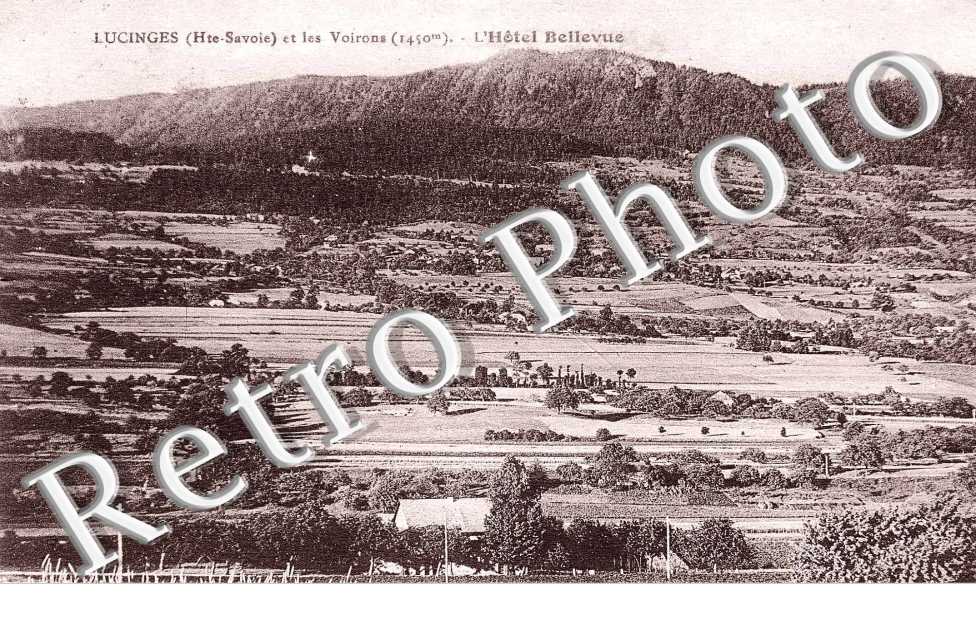 vue générale et les Voirons. L&#039;Hôtel Bellevue en 1928
