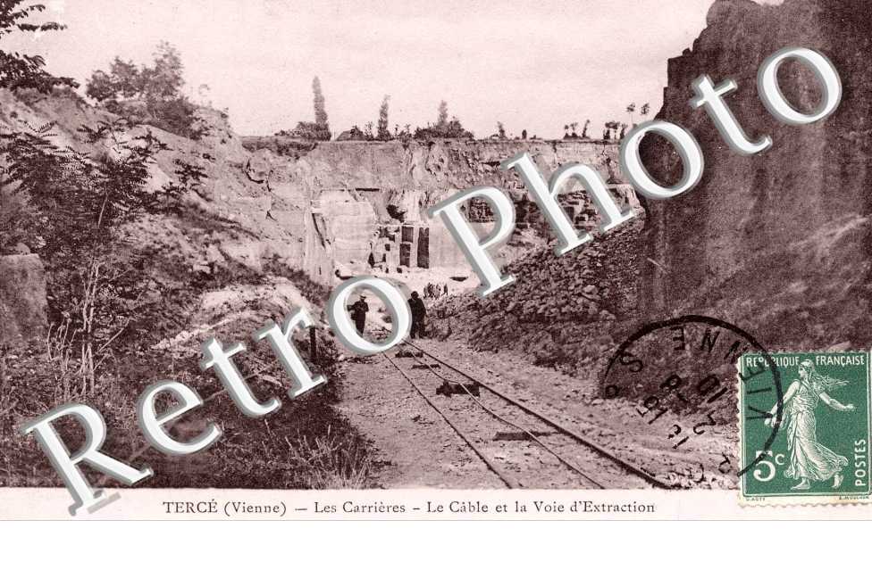 Les Carrières - Le Câble et la voie d'extraction