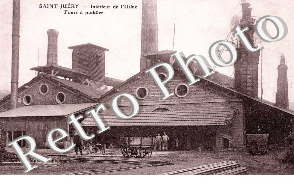 interieur de l'usine, fours a puddler