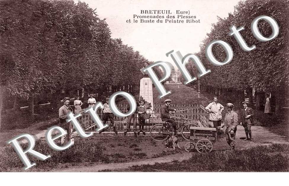 promenade des plesses et le buste du peintre ribot