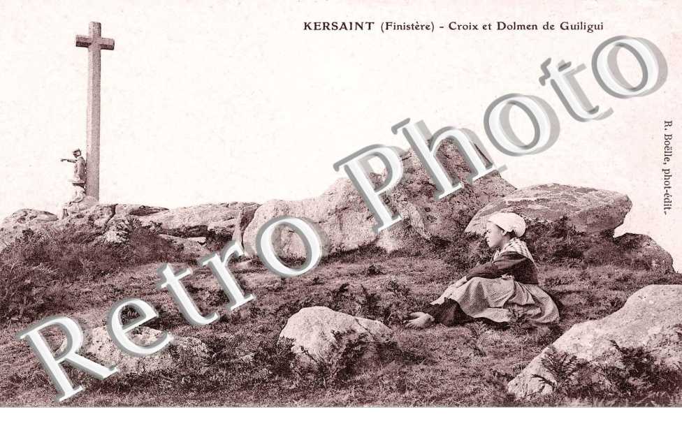 KERSAINT croix et dolmen de Guiligui