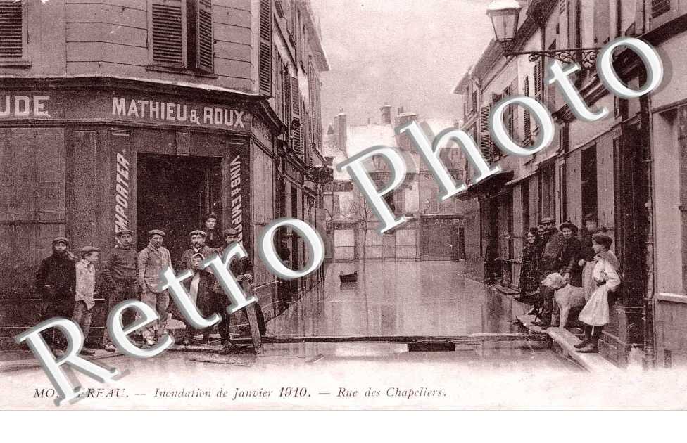la Rue des Chapeliers, les Inondations de Janvier 1910