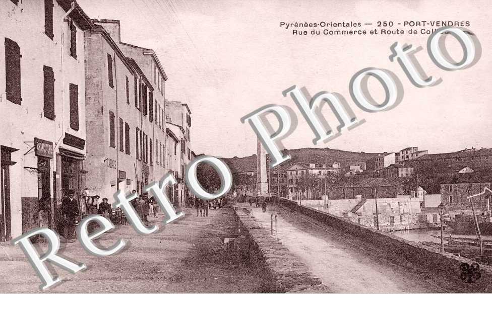 rue du Commerce et route de Collioures
