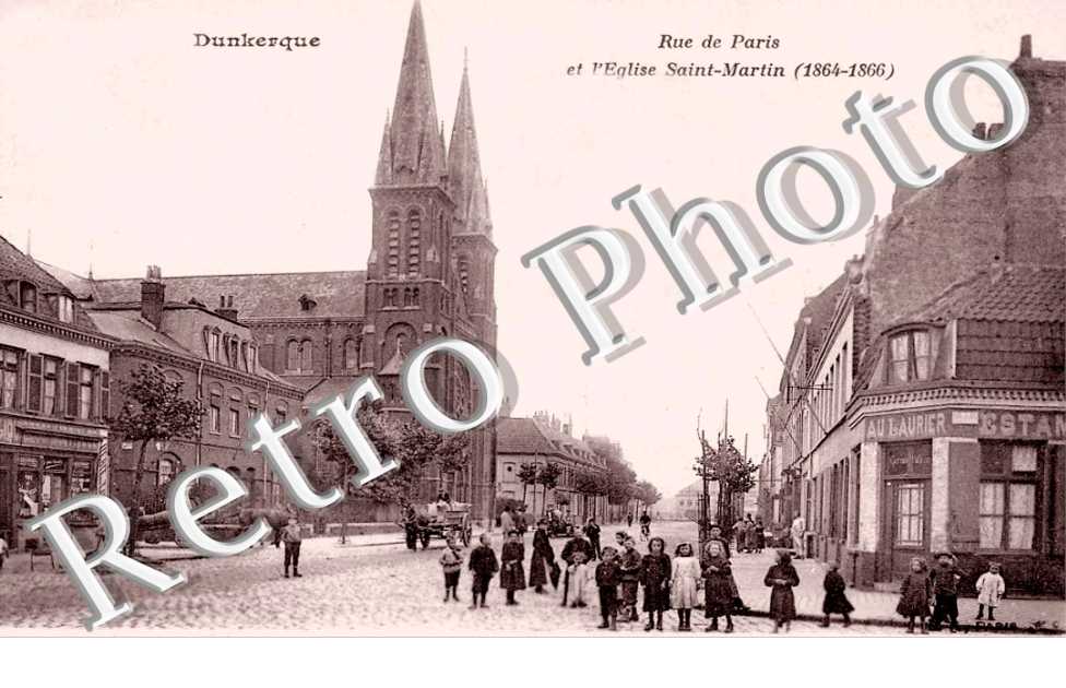 rue de Paris et l&#039;église Saint-Martin
