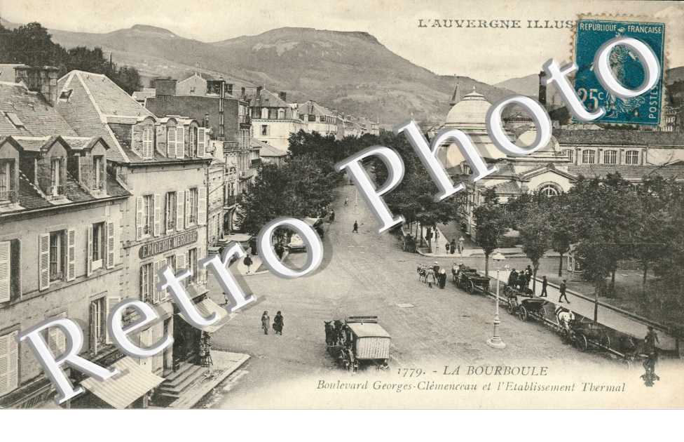 boulevard Georges Clemenceau et l'etablissement Thermal