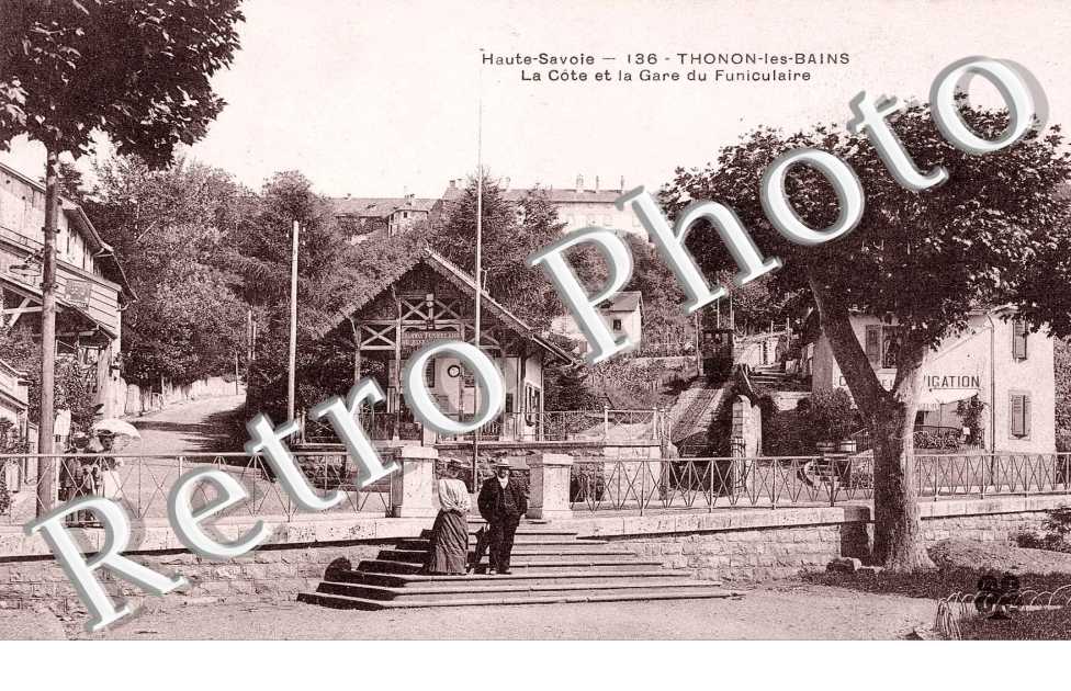 La cote et la gare du Funiculaire