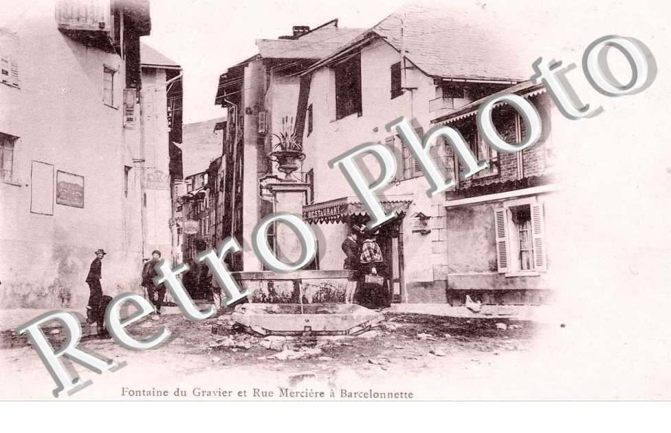 fontaine du Gravier et rue Merciere