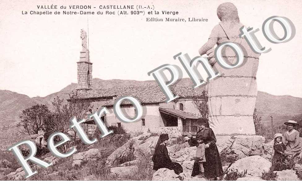 la chapelle Notre-Dame du Roc et la vierge