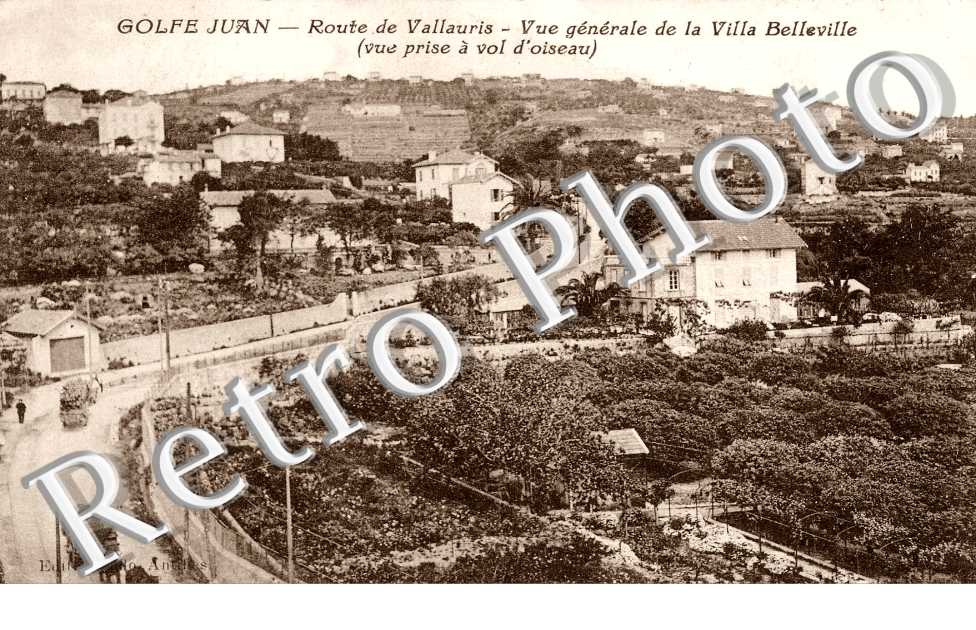 Route de Vallauris Vue generale de la villa Belleville