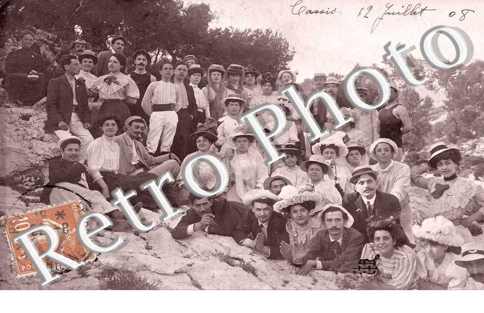 (Groupe de personnes 12  juillet  1908)