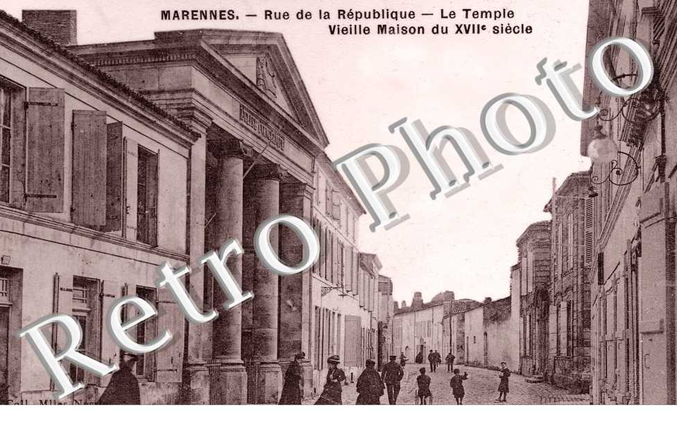 rue de la republique - le temple - vieille maison du XVIIe siecle 