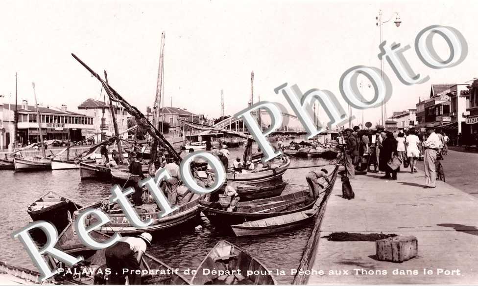 Preparatif de depart pour la peche aux thons dans le port