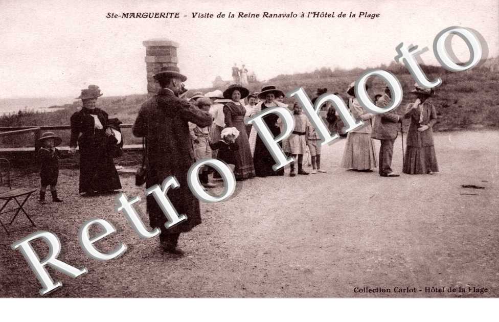 Visite de la Reine Ranavalo a l'Hotel de la Plage