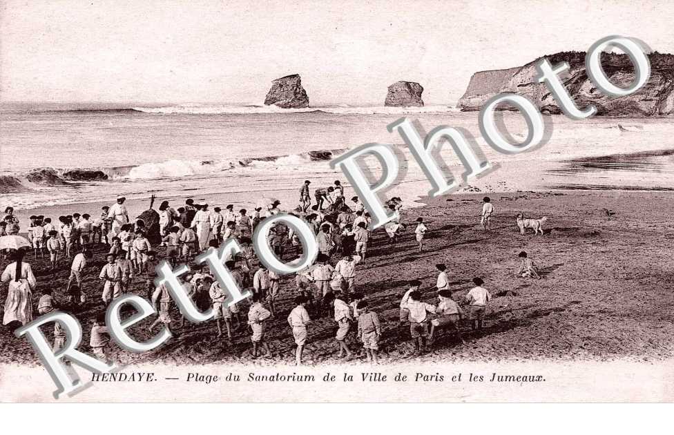 plage du sanatorium de la Ville de Paris et les Jumeaux