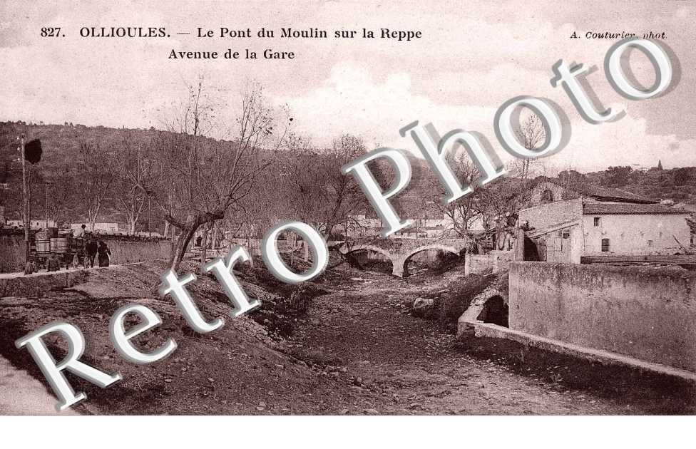 Le Pont du Moulin sur la Reppe et Avenue de la Gare