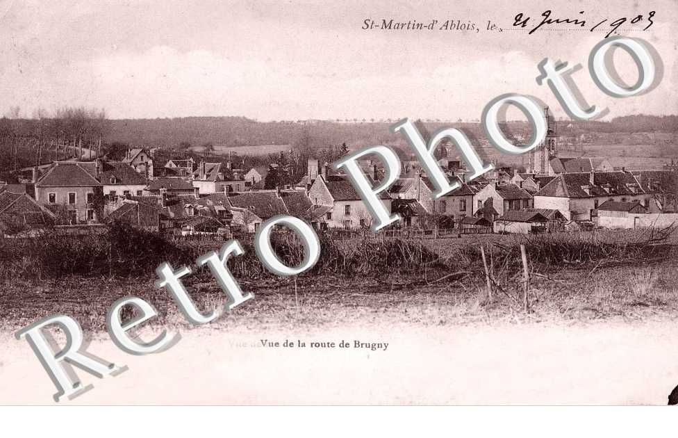 vue de la route de Brugny