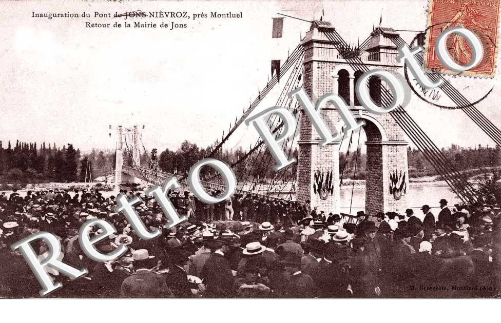inauguration du pont de jons-niervroz pres montluel
