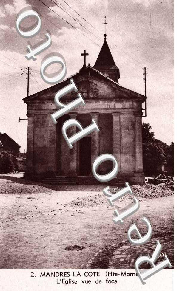 l'Eglise vue de Face