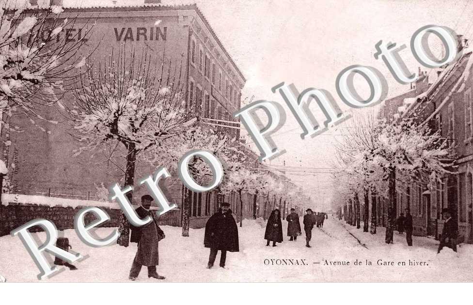 avenue de la gare en hiver