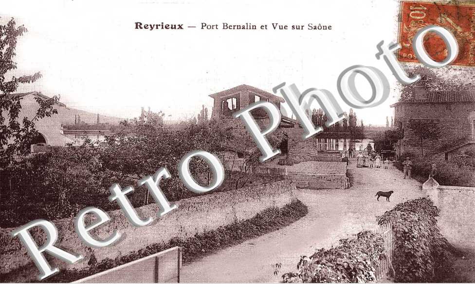 Port Bernalin et vue sur Saone