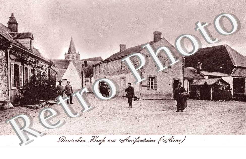 Deutschen Gruss aus Amifontaine Café & Billard Baudoin