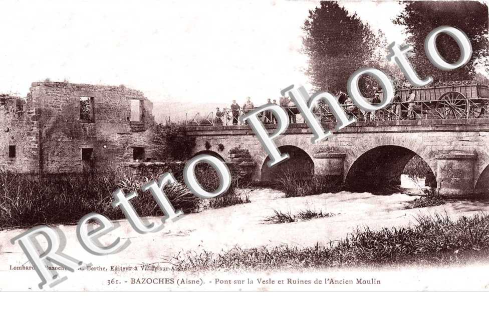  Pont sur la Vesle et Ruines de l&#039;Ancien Moulin