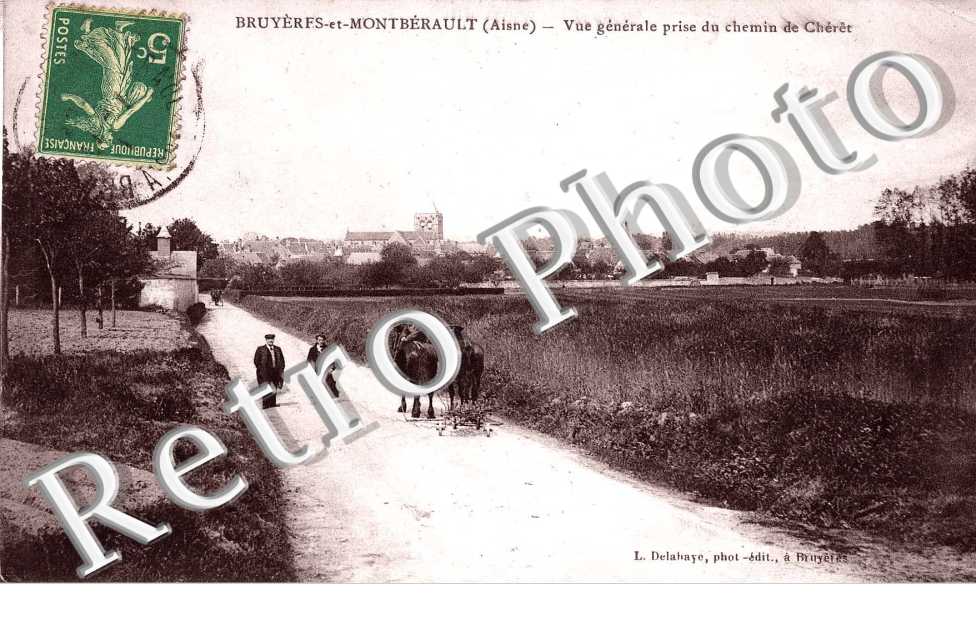vue generale prise du chemin de Cheret