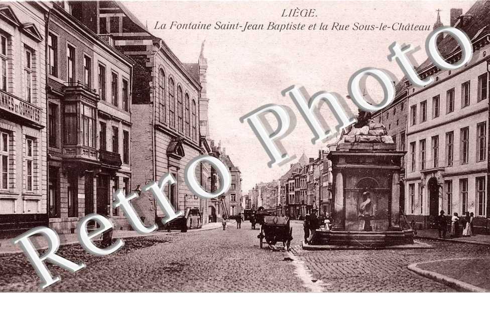 La Fontaine St Jean Baptiste et la rue Sous le Château