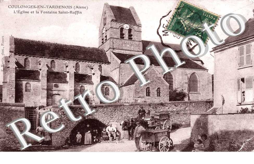 l&#039;eglise et la fontaine Saint-Ruffin
