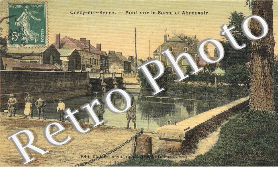 Pont sur la serrre et l'abreuvoir