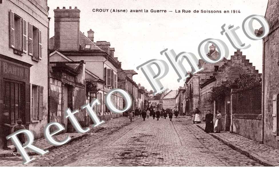 la rue de Soissons en 1914